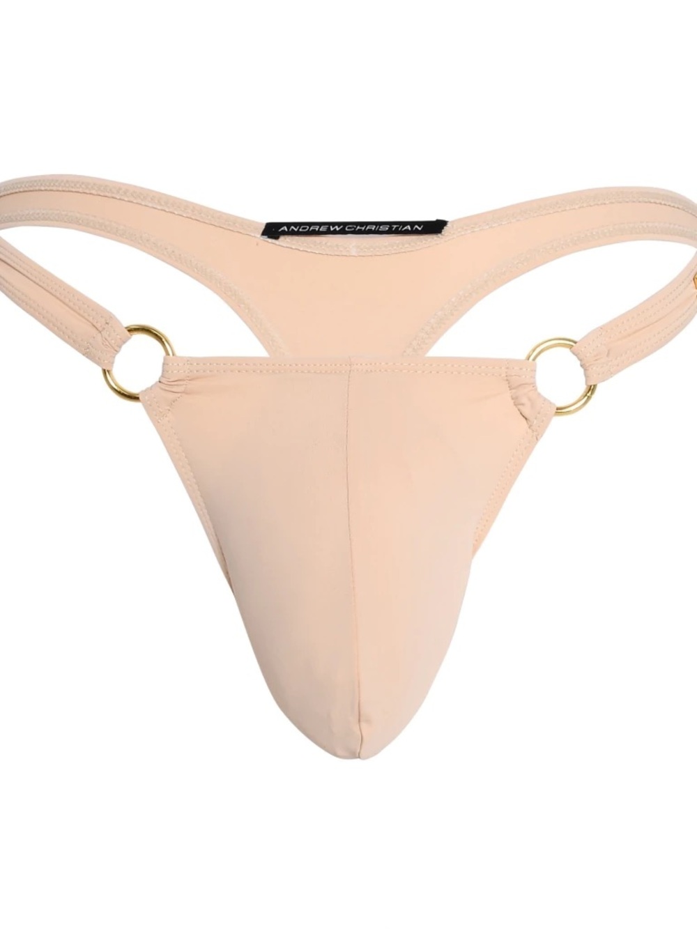 Andrew Christian Sand Nude Low-Cut Ring Thong